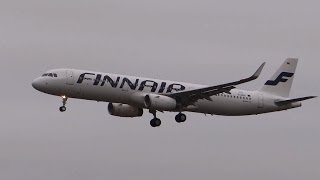 Airbus A321 Finnair go around at Hamburg Airport OHLZI [upl. by Auhsaj]