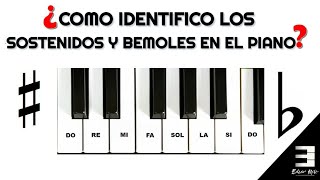 LOS SOSTENIDOS Y BEMOLES EN EL PIANO [upl. by Cocks]