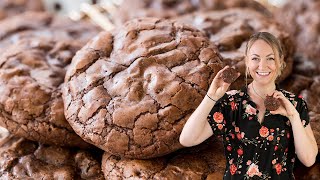 Fudgy Flourless Chocolate Cookies [upl. by Lamond64]