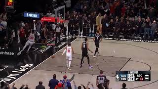 Julius Randle Dunk Over Nic Claxton amp Dennis Smith Jr  Knicks vs Nets  January 23 2024 [upl. by Atiner]