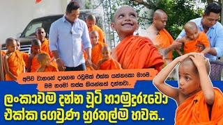 රටම දන්න චූටි හාමුදුරුවො එක්ක ගෙවුණ හුරතල්ම හවසIමම නමෝ තස්ස කියන්නත් දන්නවා [upl. by Eseerehc]