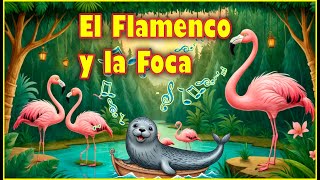 El Flamenco y la Foca Un Sueño en el Lago 🦈🦢 cuentosparaniños cuentosinfantiles amistad [upl. by Livvyy]