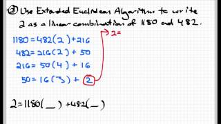 The Extended Euclidean algorithm [upl. by Ynnig]