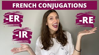 HOW TO CONJUGATE REGULAR FRENCH VERBS IN THE PRESENT TENSE  Conjugate the Present Tense in French [upl. by Laurentia]