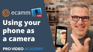 Ecamm Live Using your phone as a camera [upl. by Melena362]