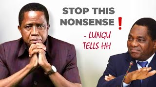 EDGAR LUNGU addresses HH over the failed UKA Rally in Mandevu [upl. by Hu]