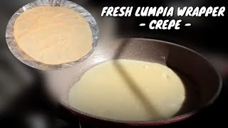 LUMPIANG SARIWA WRAPPER  pabalat  crepe [upl. by Keavy822]