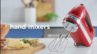 KitchenAid 9Speed Digital Hand Mixer with Turbo Beater II Accessories and Pro Whisk  Candy Appl [upl. by Klinges]