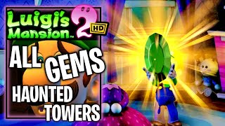 Luigis Mansion 2 HD  All Haunted Towers Gems Locations [upl. by Frye651]