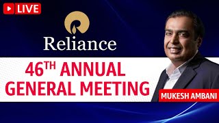 Reliance AGM 2023 LIVE  Reliance Industries Ltd 46th Annual General Meeting  Mukesh Ambani [upl. by Yliak45]