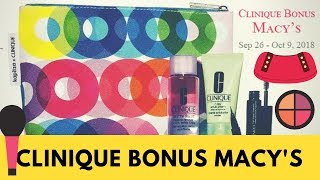 Clinique Bonus Time Macys 2018 [upl. by Sardella]