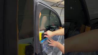 How to install tint on a framed side window using the 2 stage method visual learning experience [upl. by Bidle912]