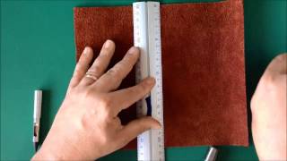 Making your own Midoristyle Leather Travelers Notebook [upl. by Amsirhc]