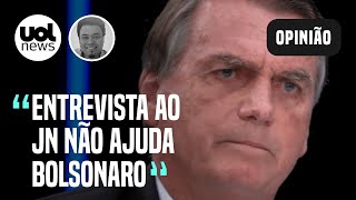 Bolsonaro na Globo presidente perdeu chance no Jornal Nacional ele empatou diz Sakamoto [upl. by Tennek]