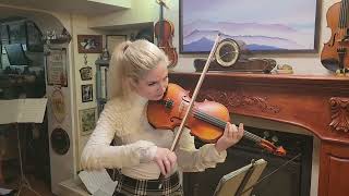 Shes Like The Swallow played by Emily Misura on a 100 year old German Strad rescued by Schnefsky [upl. by Anabahs]