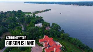 Gibson Island Maryland Aerial Community Tour [upl. by Herra6]