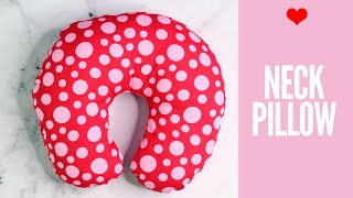 Neck Pillow Tutorial  Travel Pillow [upl. by Socem131]