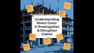 03 Understanding Direct Costs in Prolongation amp Disruption Claims [upl. by Arica]