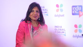 Interview with Kiran MazumdarShaw Biocon at IGF Bengaluru 2022 [upl. by Robina]