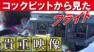 【飛行機の操縦席映像】コックピットから見たフライト映像【工場へ行こう FDA飛行機を解体】 [upl. by Conard]