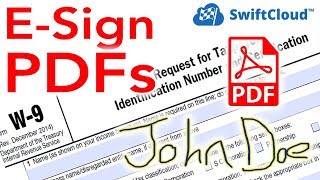 eSign PDF Setup Training on SwiftCloud  Feb 2019 [upl. by Aracaj724]