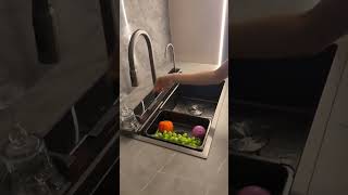 Kitchen Sink Set With Digital Temperature Display  sink fitting in kitchen  Kitchen Interior Ideas [upl. by Kenneth]