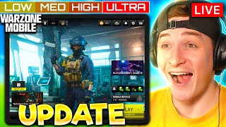 HUGE UPDATE  120 FPS amp MAX GRAPHICS  WARZONE MOBILE LIVE [upl. by Ludovico]