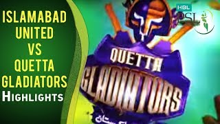 Match 1 Islamabad United vs Quetta Gladiators  Highlights [upl. by Gnous]