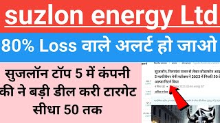 suzlon energy share letest newssuzlon share updatesuzlon energy share newsvijayfastanalysis [upl. by Noyad]