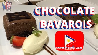 CHOCOLATE BAVAROIS  dessert [upl. by Wenoa757]