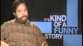 Zach Galifianakis Its Kind of a Funny Story Interview [upl. by Buhler]