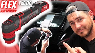 CORDLESS MINI POLISHER FLEX PXE80  Full Review  Car Detailing [upl. by Lanna]