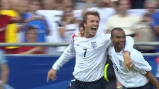 Inglaterra 1 Ecuador 0 Mundial 2006  Gol de David Beckham [upl. by Astrix]