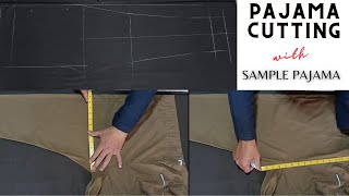 Cutting Pant cut pajama with Sample measurements [upl. by Goldston249]