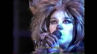 Céline Dion  Memory  Live Performance 1987 with Lyrics [upl. by Wiatt]