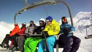 Courchevel 2012 snowboarding GoPro [upl. by Libys]