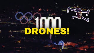 Plus de 1000 drones à Toulon pour la Flamme Olympique [upl. by Casi821]