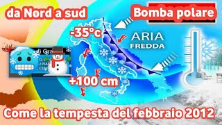 METEO ITALIA  Unenorme tempesta di neve colpirà lItalia il giorno di Capodanno 2024 [upl. by Nahc54]