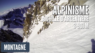 Alpinisme  Aiguille dArgentière  Couloir en Y [upl. by Harias648]