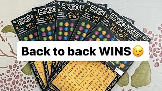 Back to back wins on Florida Lottery’s new bingo night Scratch off tickets B2B winners [upl. by Mendez423]