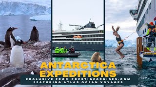 ⛰️🚢 Save 3500 quotA Journey Of A Lifetimequot AllInclusive Antarctica Expeditions from Atlas Voyages [upl. by Enyt]