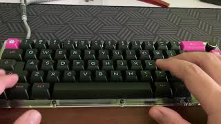 Sound Test for MW65 65 Mechanical Keyboard Kit [upl. by Ilera]