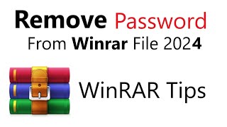 How To Remove Password From Winrar File  RAR file password unlocker Remove Password From rar File [upl. by Fulbright]