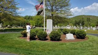 Caden Allen 14 Warrensburg Cemetery Veterans Memorial Warrensburg NY [upl. by Inava]