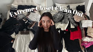 Extreme Closet Clean Out  If I Was Starting My Wardrobe From Scratch [upl. by Saied]