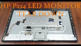 HP P224  LED Monitor Disassembly amp Tear Down [upl. by Hach457]