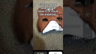 YT now saves your drafts if youre on Android [upl. by Sands]