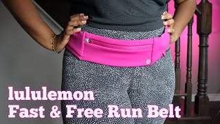 Lululemon Fast And Free Run Belt Review [upl. by Esirehc]