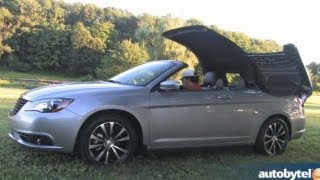 2013 Chrysler 200S Convertible V6 Test Drive amp EntryLevel Luxury Car Video Review [upl. by Anirrehs]