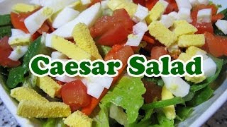 Caesar Salad Recipe  Spinach amp Lettuce Salad Recipes  VegetableGreen Salad Recipes  HomeyCircle [upl. by Eras]